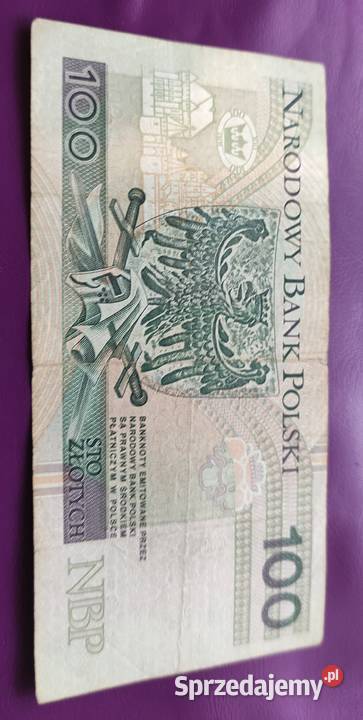 Banknot kolekcjonerski 100 1994 seria Numizmatyka