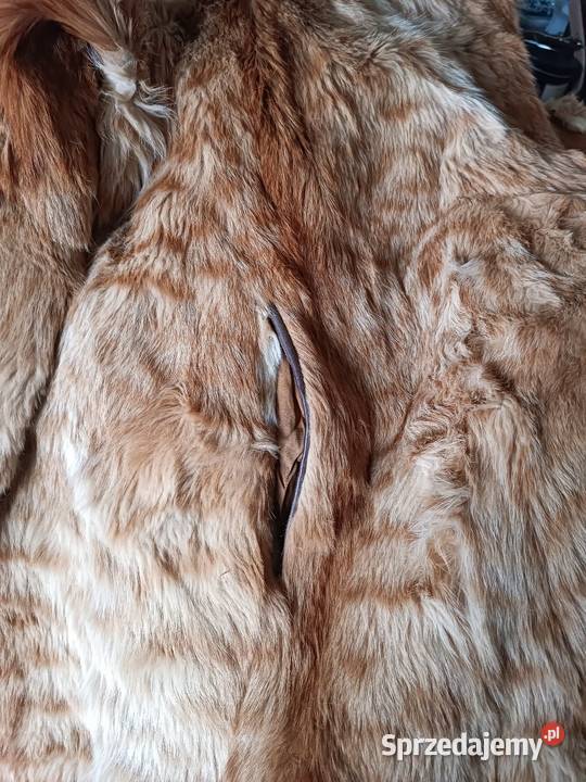 Futro naturalne rude r44 Rozmiar 44(XXL) Karczew