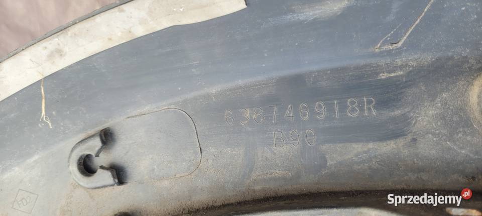 DACIA SANDERO LISTWA BŁOTNIKA PRAWY PRZÓD Ruda Śląska