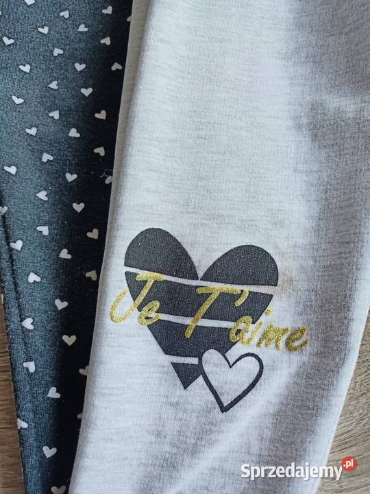 Legginsy dziewczęce 2pak ocieplane 92 Płock