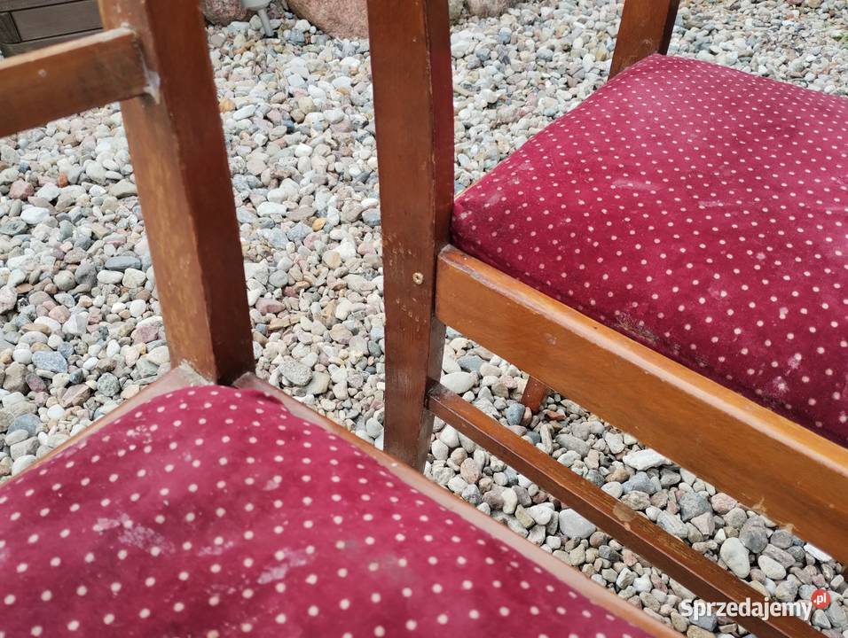 2 krzesła PRL Poznań
