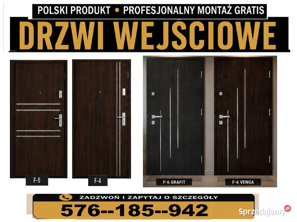 Drzwi zewnętrzne z montażem wejściowe Bytom