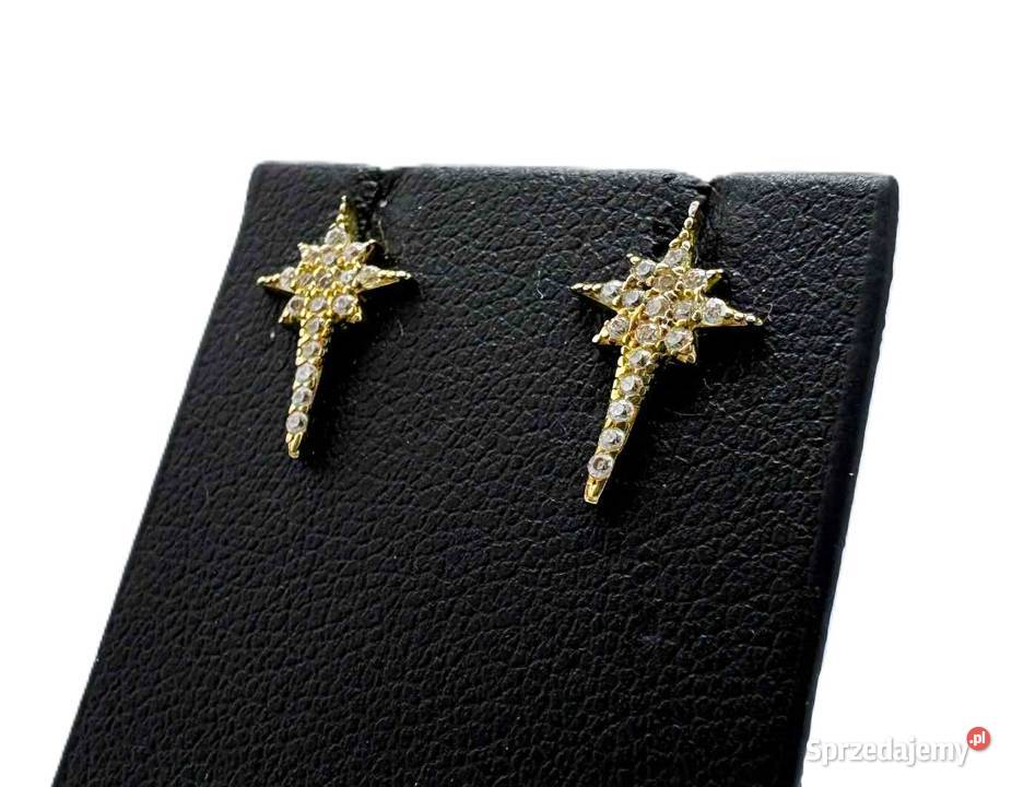 Nowe Złote Kolczyki pr 585 094g Elbląg sprzedam