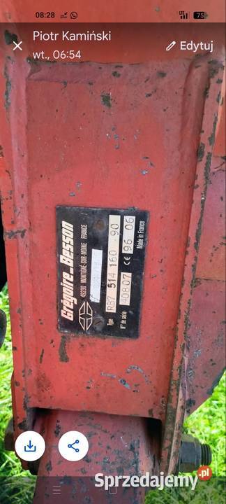 Pług Gregoire Besson Stare Biernaty