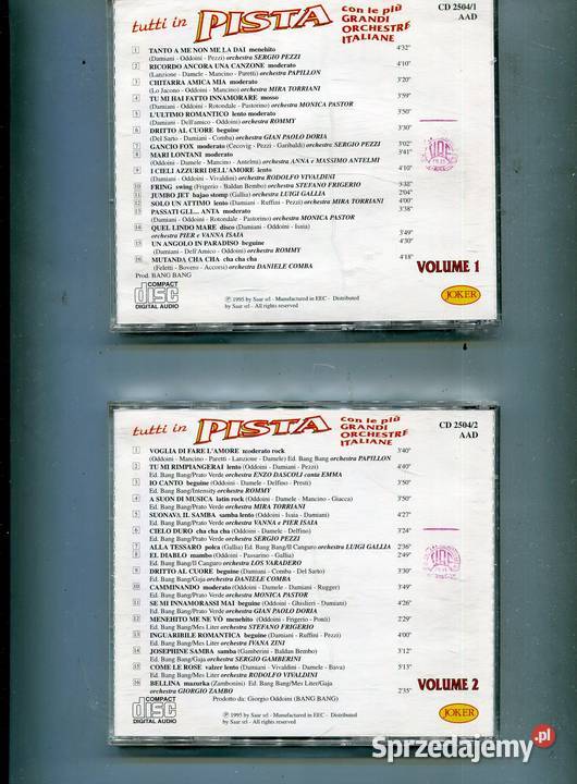 Tutti in Pista vol12 Płyta CD zachodniopomorskie Szczecin