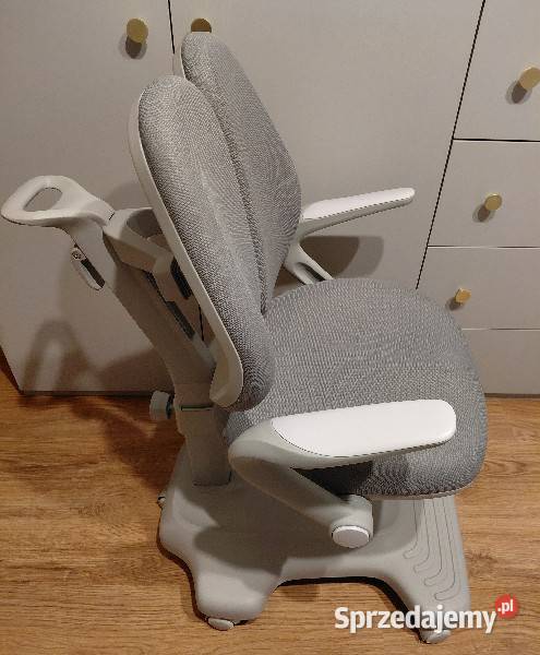 Fotel Krzesło do biurka szare regulowane dziecko mazowieckie Warszawa