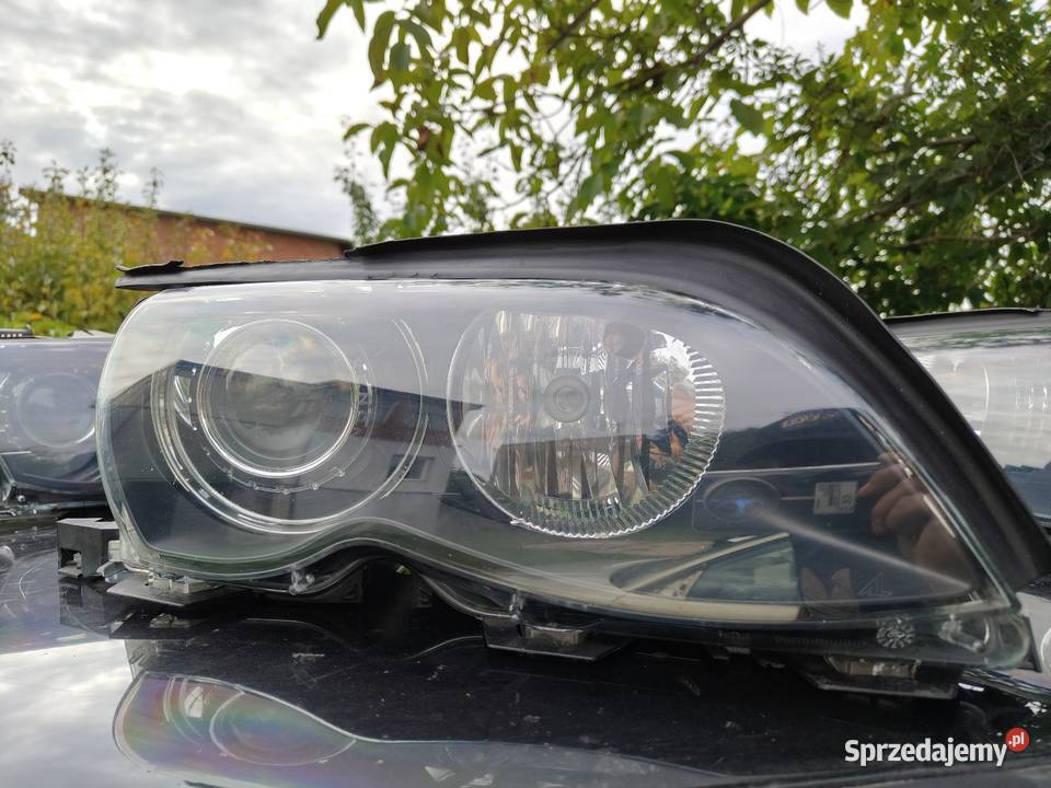 Bmw e46 lift lampy przednie bi Xenon oryginał Lampy przednie łódzkie