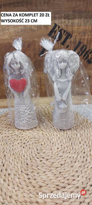 aniołek gipsowy anioł z gipsu para aniołków dolnośląskie Wrocław