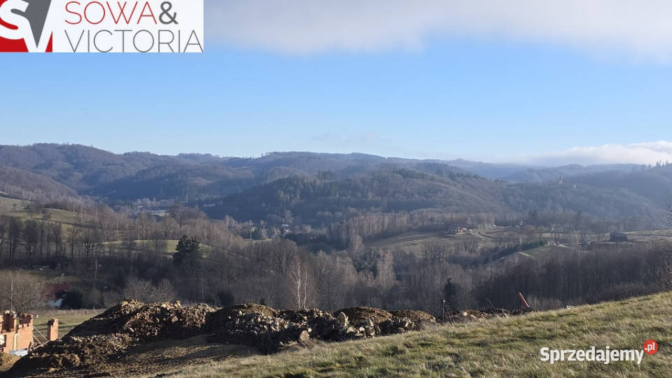 Rezydencjalna działka budowlana w Górach Sowich dolnośląskie Zagórze Śląskie
