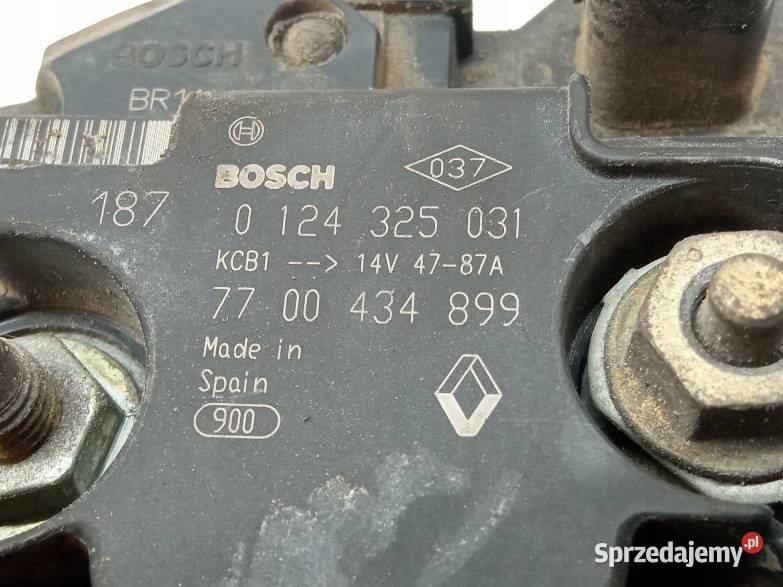 ALTERNATOR 0124325031 7700434899 16 16V Renault Układ elektryczny silnika