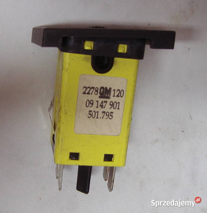 OPEL OMEGA B PRZEŁĄCZNIK GRZANIA FOTELA 09147901 Panele sterowania, przełączniki Katowice