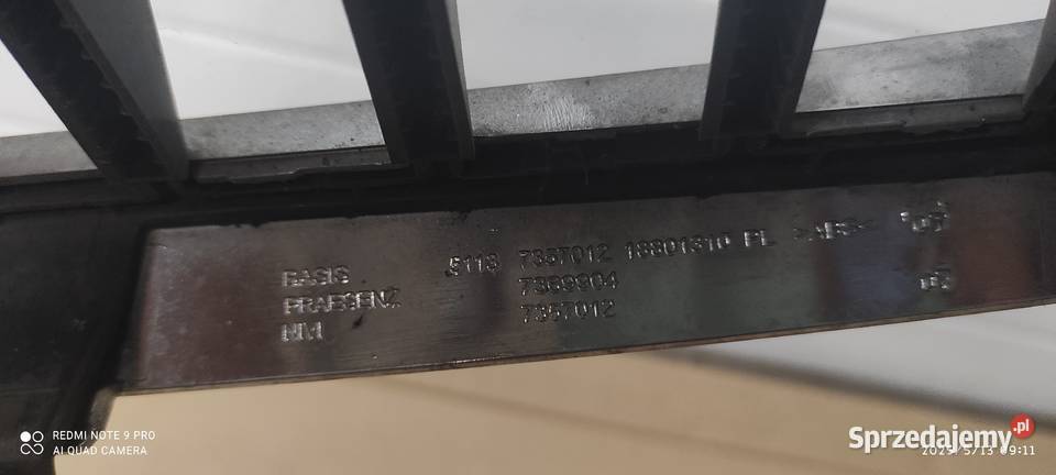 BMW 7 G11 G12 Atrapa chłodnicy Grill 51137357012 Częstochowa
