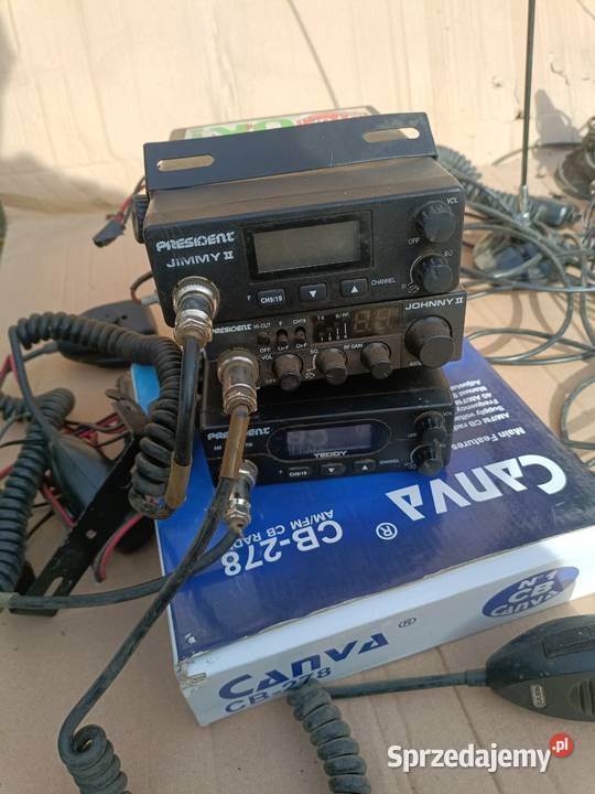 Cb radio 3 x president canva anteny sprzedam