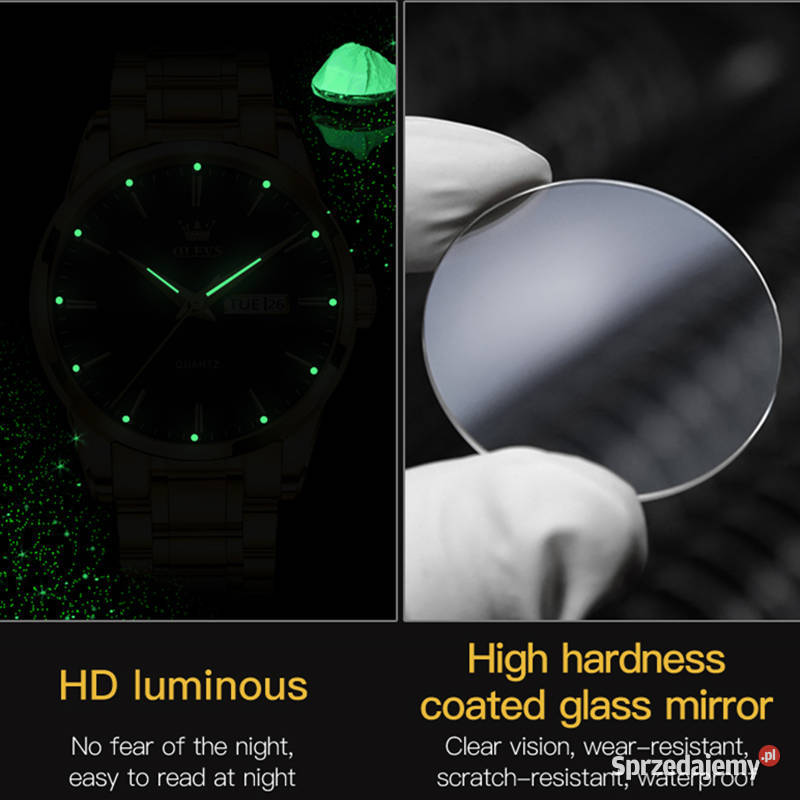 Klasyczny zegarek męski złoty bransoleta na rękę Gorzów Wielkopolski