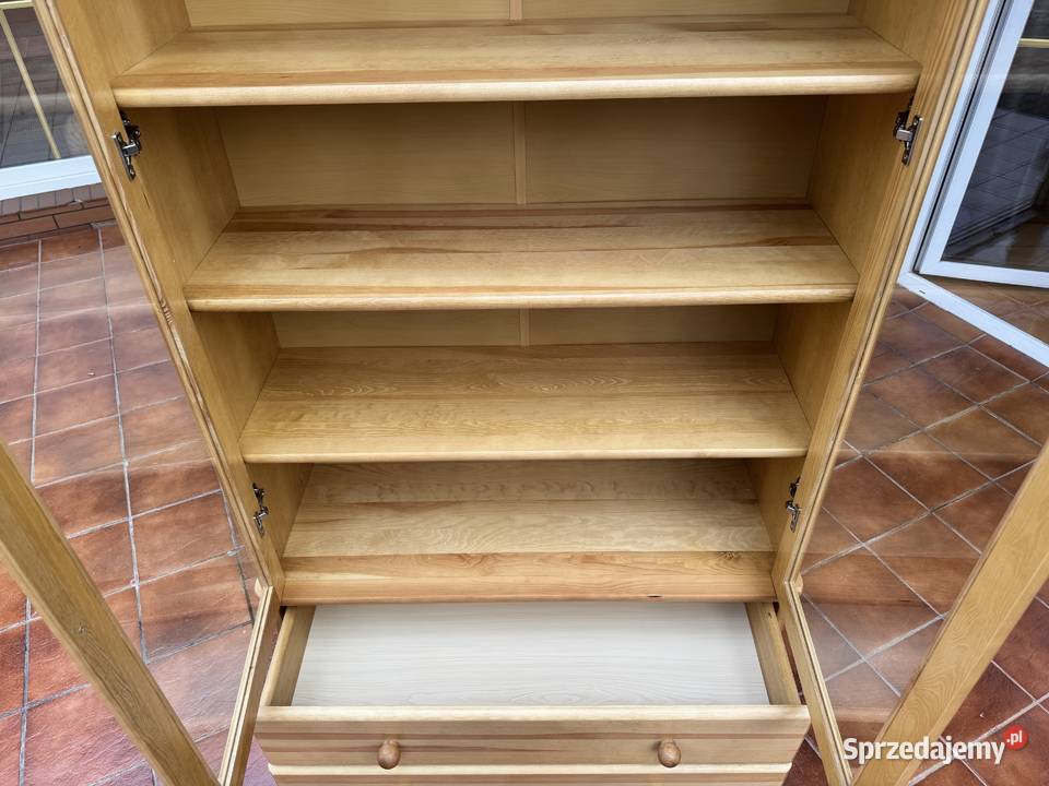 Witryna drewniana biblioteka półki na książki mazowieckie Garwolin