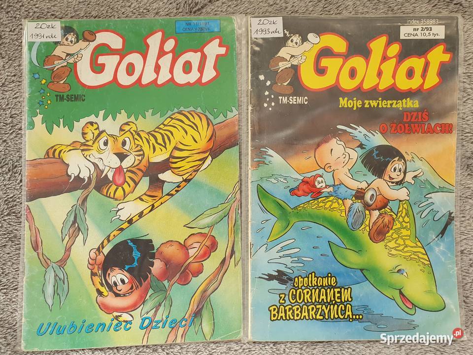 Goliat zestaw 10 komiksów dzieci lata 90te Gdynia
