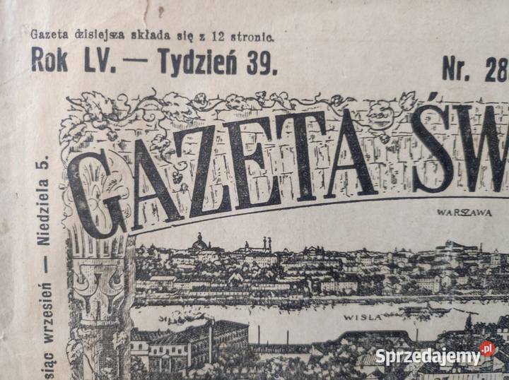 1935 gazeta świąteczna antyk unikat okaz świętokrzyskie Kielce