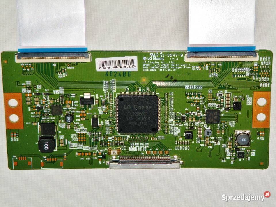 Moduł logiki TCON telewizora Philips 43PUS616212 Bydgoszcz