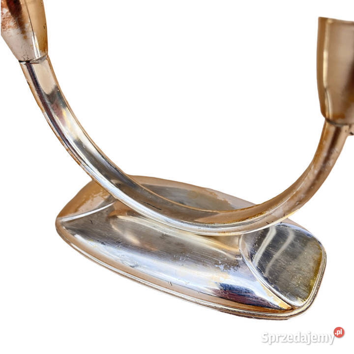 Dwuramienny świecznik platerowany posrebrzany Świeczniki sprzedam