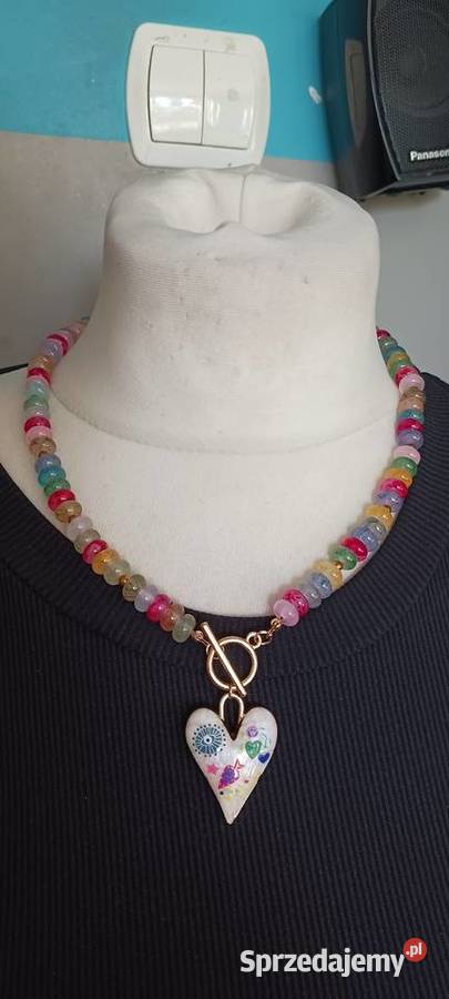 Naszyjnik serce Ostrowąs