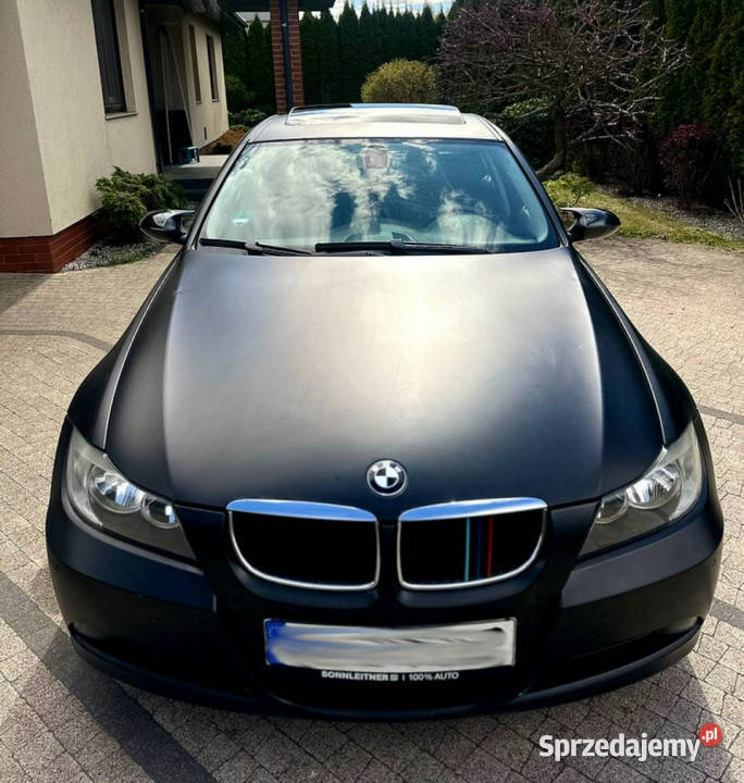 BMW 320 BMW 320i e90 150 Sedan Czarny Mat 2xPDC dolnośląskie Wrocław
