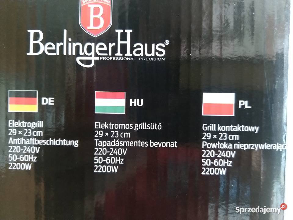 NAJTANIEJ Grill Kontaktowy Elektryczny 2200W Zabrze