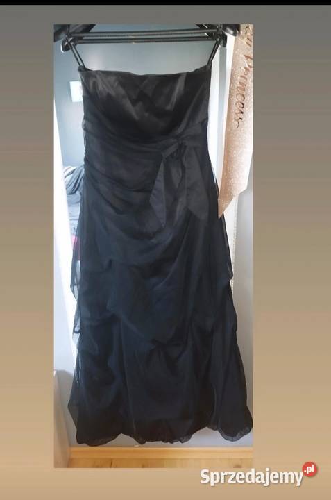 Sukienka studniówka czarna tiul Rozmiar 38(M) Sulmierzyce sprzedam