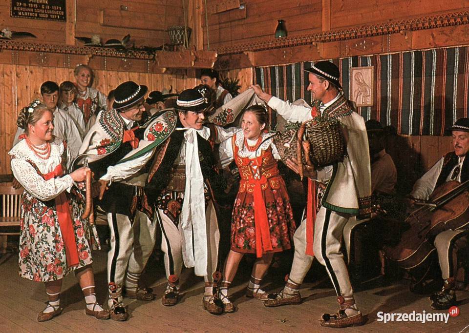 Pocztówka Folklor wielkopolskie Konin sprzedam