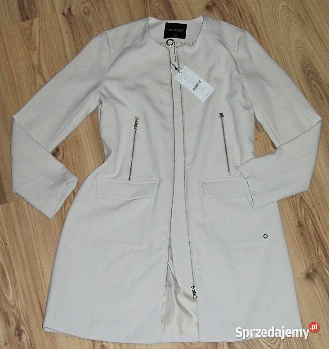 Płaszcz przejściowy w kolorze beżowym marki Top Wieleń sprzedam