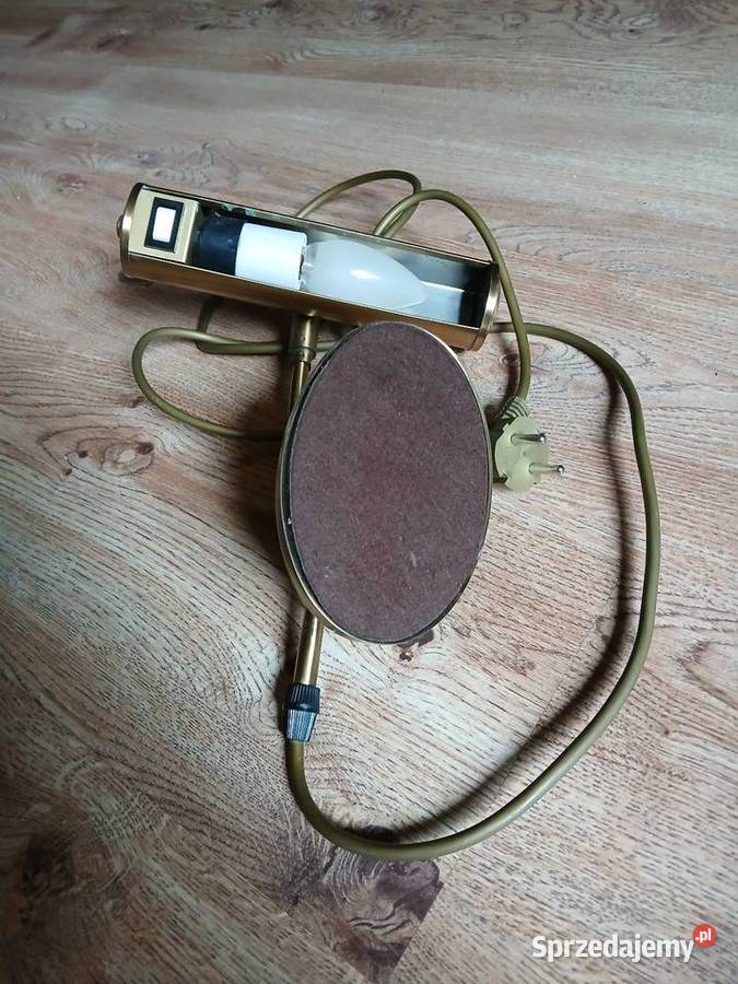 Stara mosiężna lampa biurowa Kraków