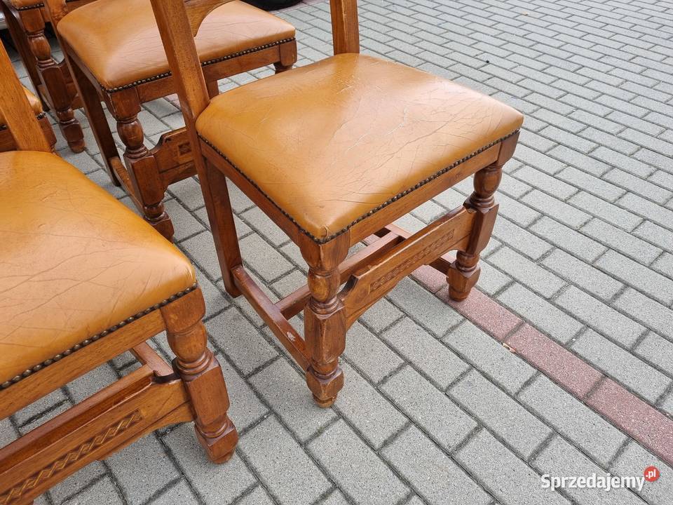 Komplet porządnych sześciu krzeseł z Niemiec Dzierżoniów