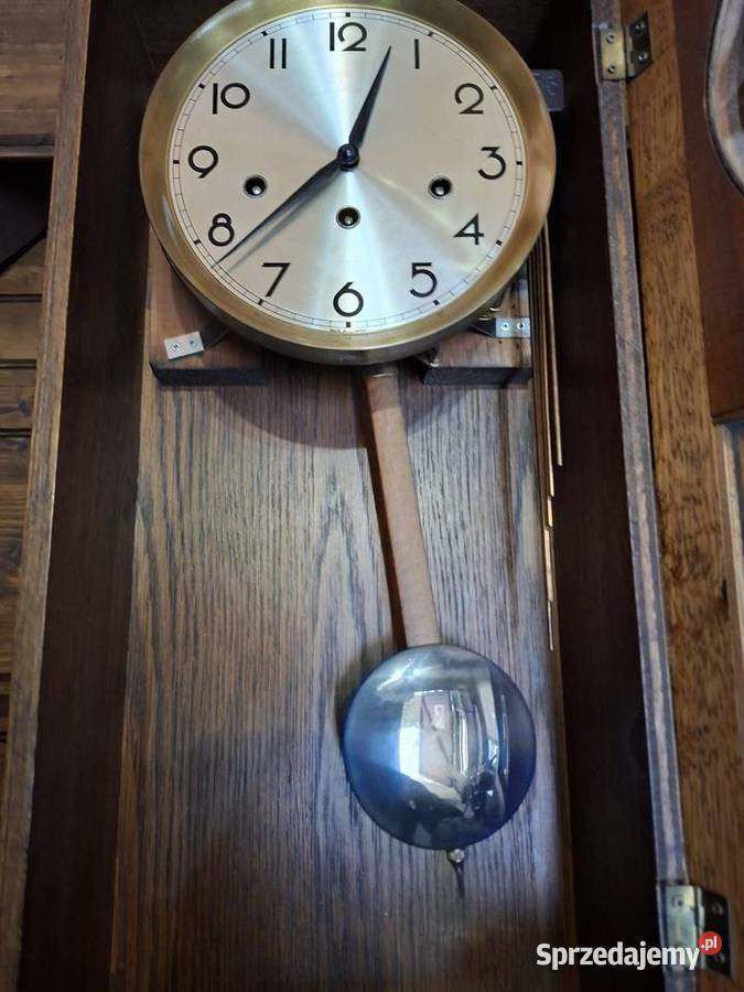 Kwadransowy zegar ścienny wiszący Rzeszów sprzedam