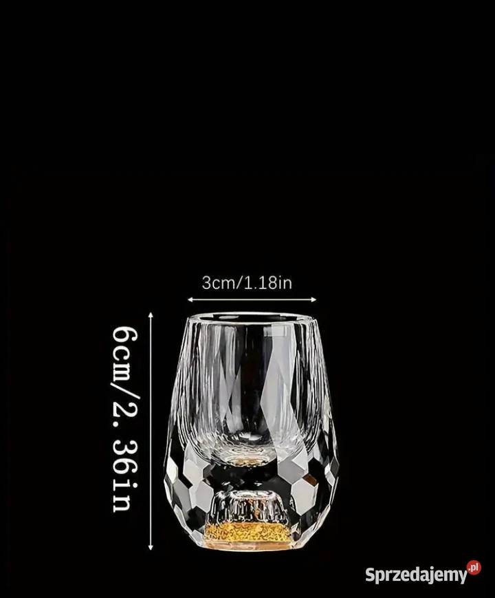 Dwa kieliszki kryształy