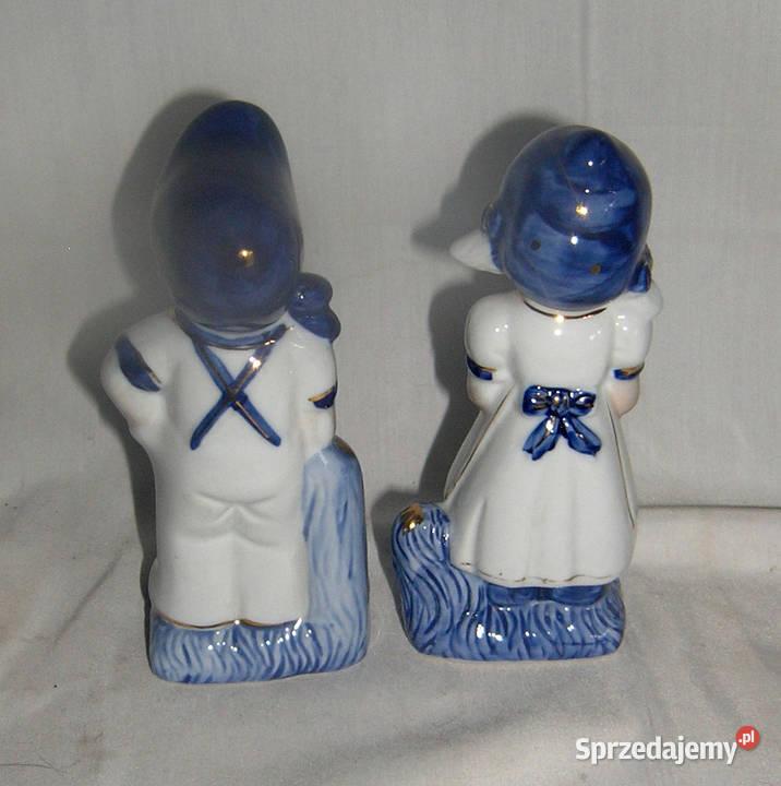 figurki vintage ogrodnik i ogrodniczkaBDvin Porcelana i szkło dolnośląskie Bartków