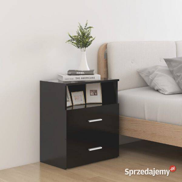 vidaXL Szafka nocna czarnaSKU803274 mazowieckie Warszawa