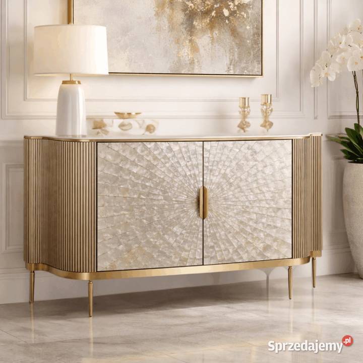 Komoda złota Champion Glamour Premium 150x40x88 150cm