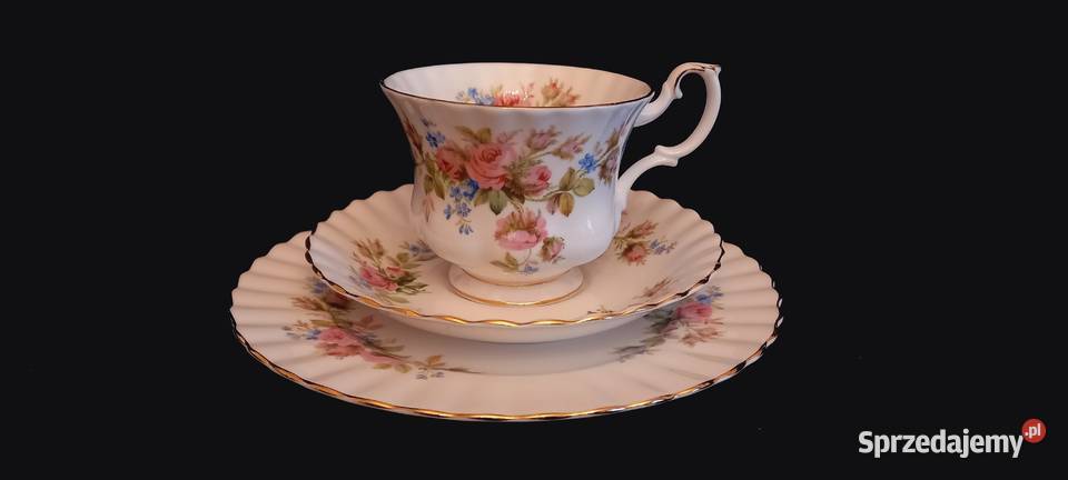 Serwis kawowy 12 os Royal Albert Moss Rose Chełm