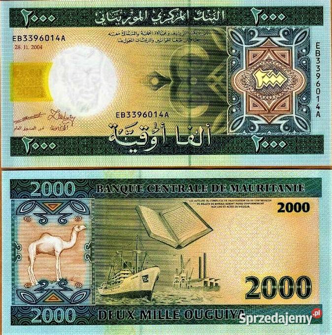 MAURETANIA 2004komplet 5 banknotów UNC WYSYŁKA