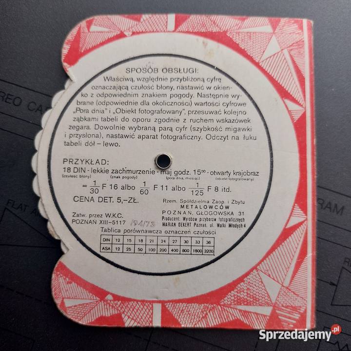 OKAZIA AntykiAparaty swiatlomierz tabela Skierniewice