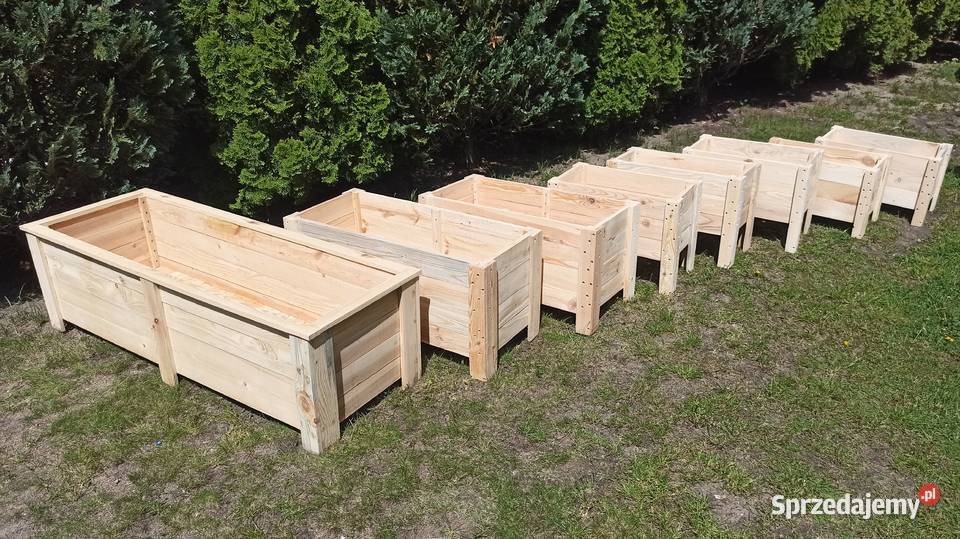 Donice drewniane Donica drewniana Ogrodowa Ogrodzieniec