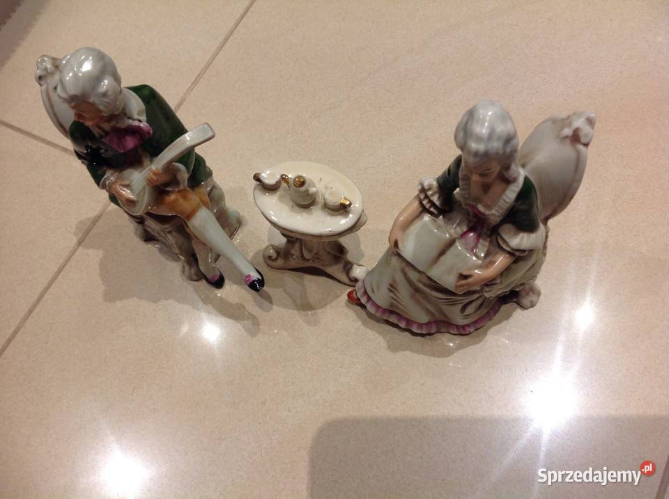 Stare Figurki Porcelanowe Zestaw sygnowane