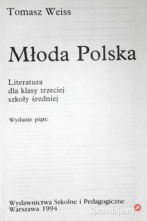 Młoda polska Literatura kl 3 szkoły średniej Chełm