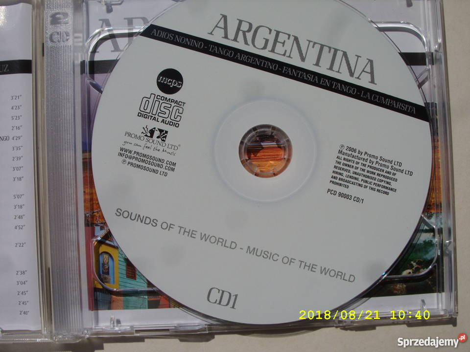 CD dance ARGENTINASOUND OF THE WORLD 2 CD CD Wołów