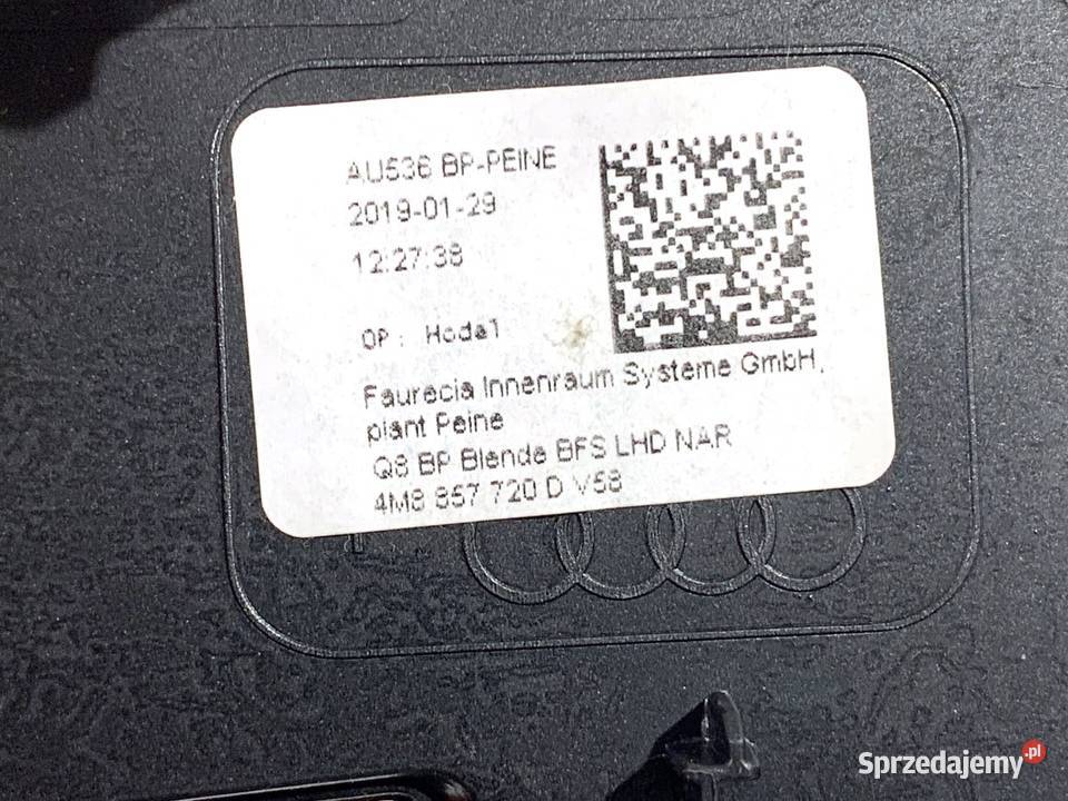 LISTWY DEKOR AUDI Q8 4M8857720D SUV WYKOŃCZENIE osobowe Listwy