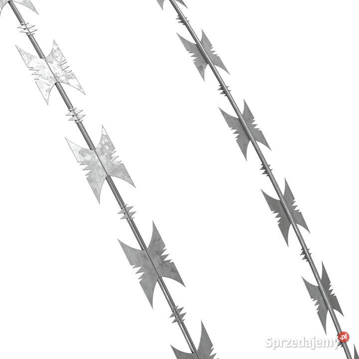 Zasieki concertina 980 mm 54 zwoje 5 złączek