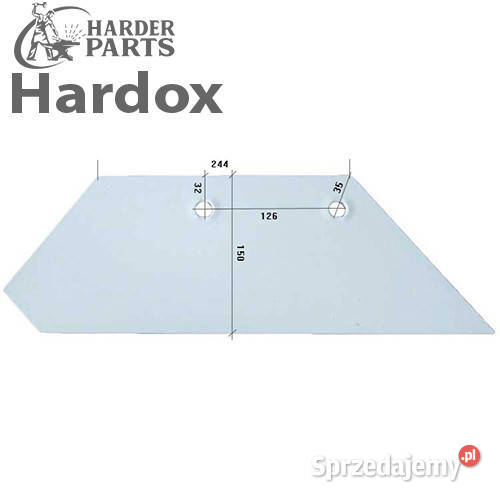 Lemiesz 300hektarów HARDOX 94600P części do Suwałki
