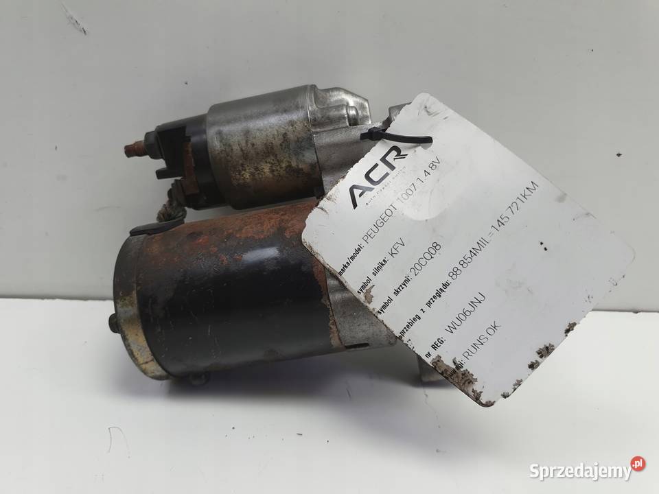 ROZRUSZNIK Peugeot 1007 14 8V ROZRUSZNIK Układ elektryczny silnika Chełm