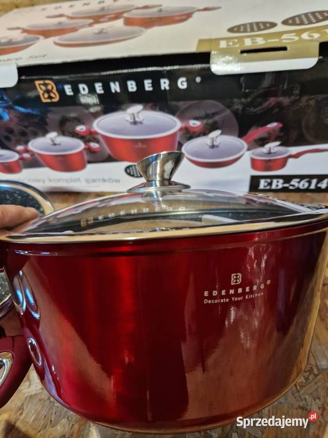 Garnki Edenberg EB 5614 Indukcja zestaw garnków Garnki i szybkowary