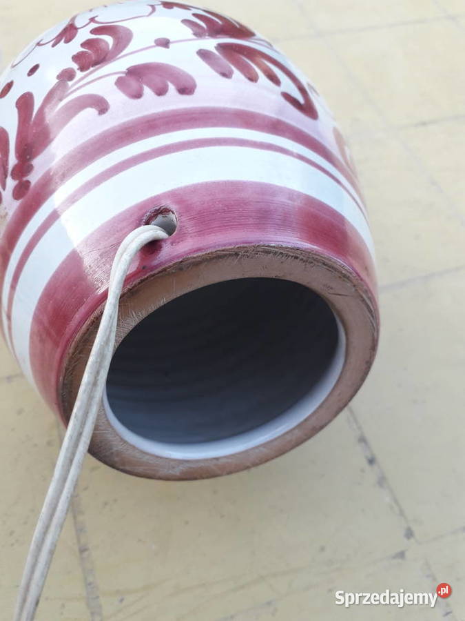 Lampa ceramiczna ręcznie malowana Warszawa
