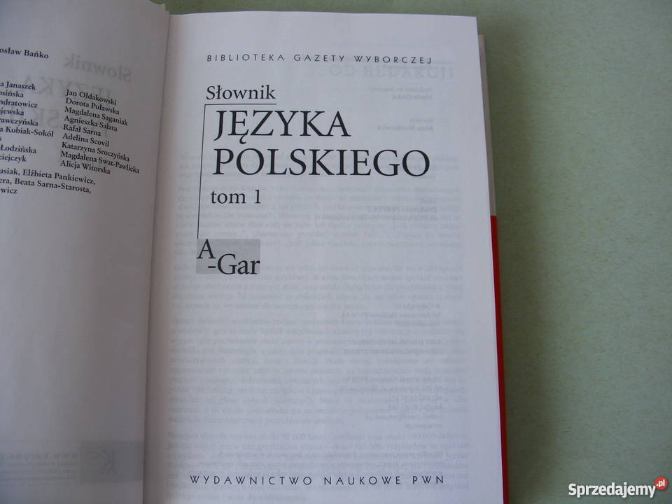 Słownik języka polskiego tom I Bańko